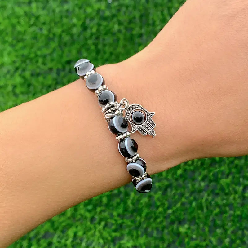 Black Hamsa Bracelet