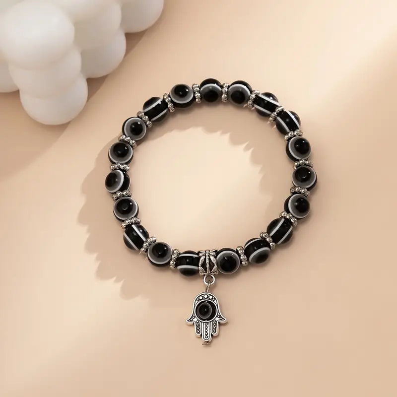 Black Hamsa Bracelet