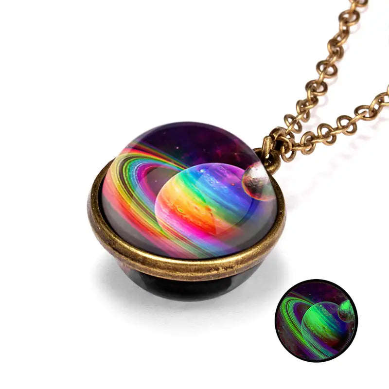 Rainbow Planet Pendant