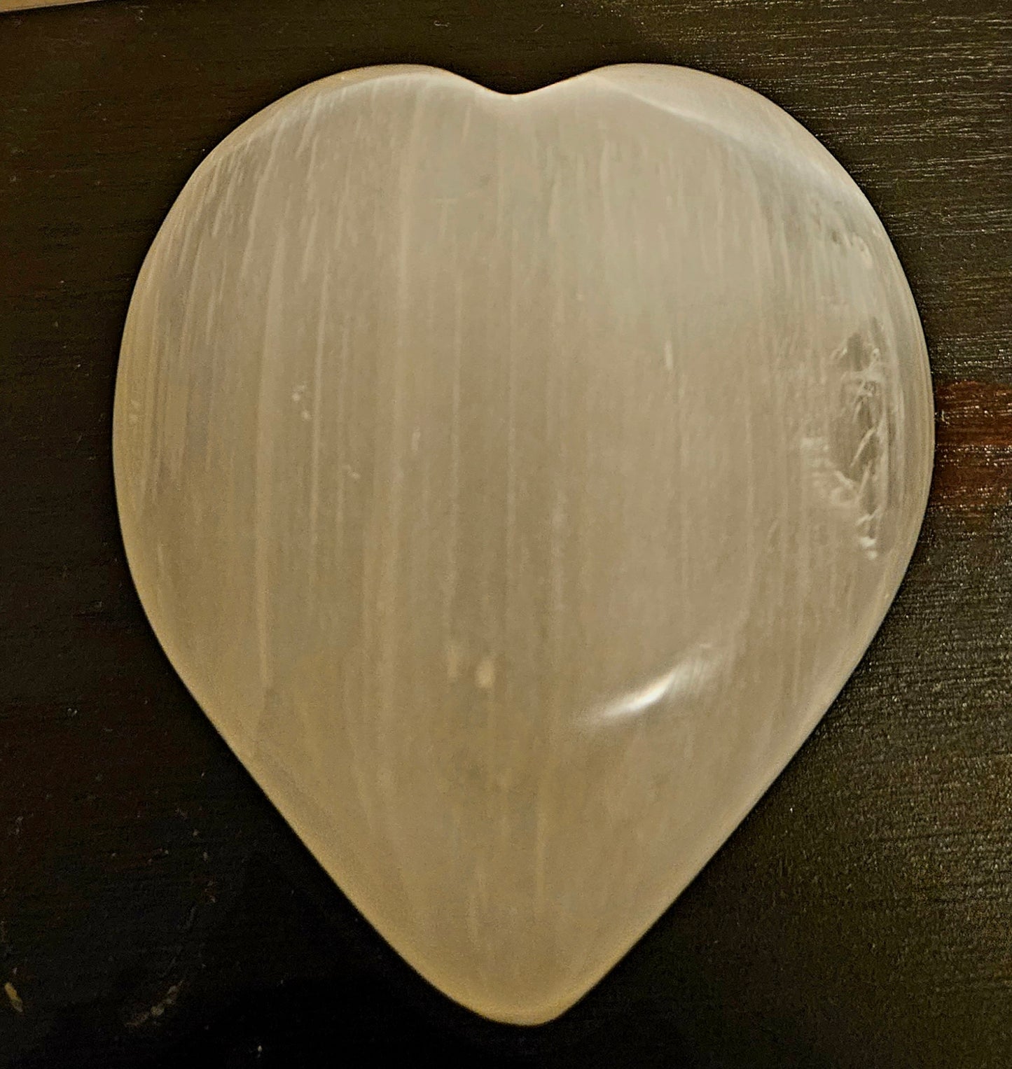 Selenite Heart Stone
