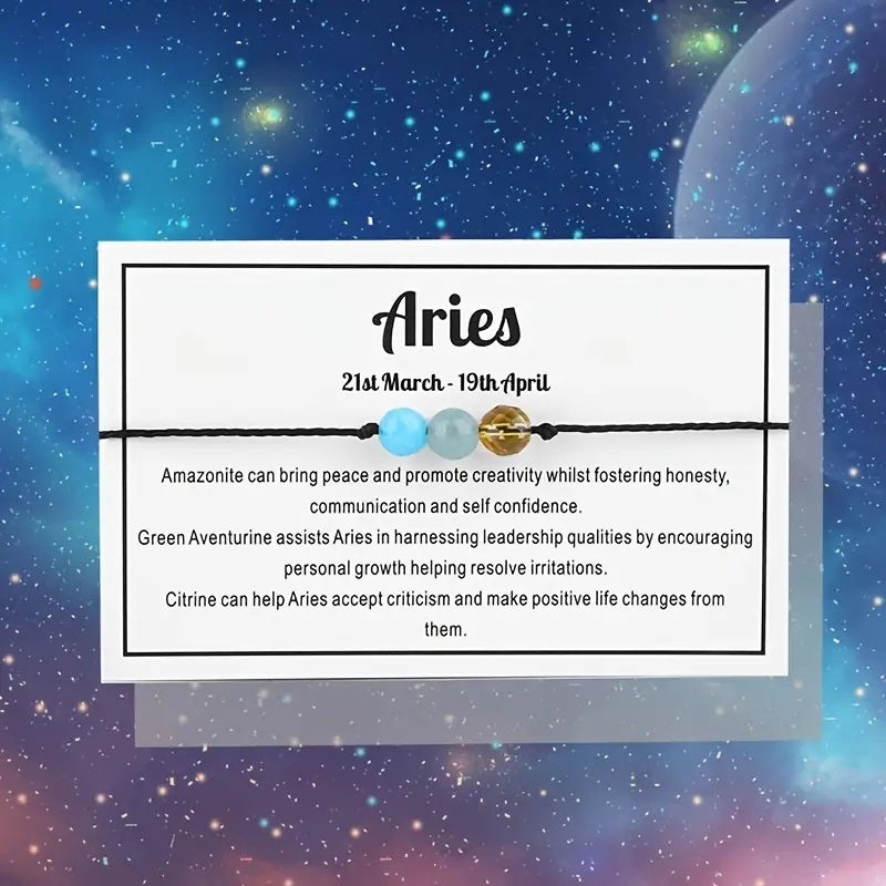 Zodiac Rope Bracelet-Aries