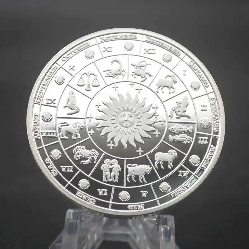 Twelve Constellations Zodiac Coin