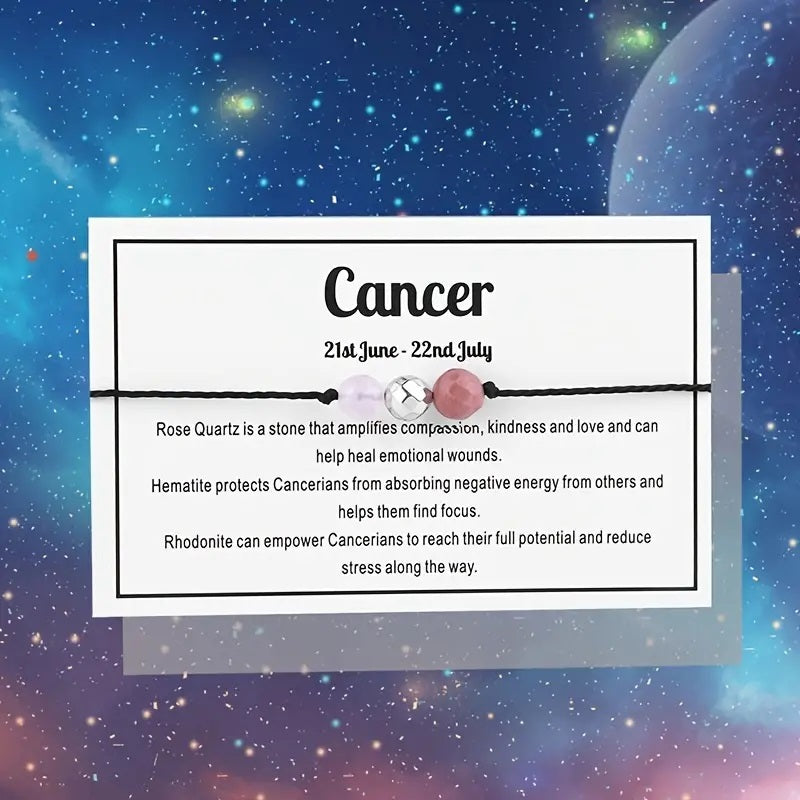Zodiac Rope Bracelet-Cancer