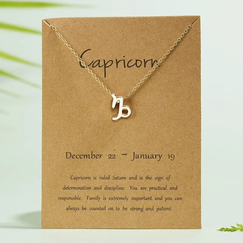 Zodiac Necklace-Capricorn
