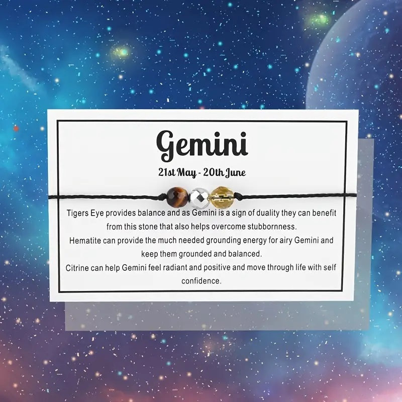 Zodiac Rope Bracelet-Gemini