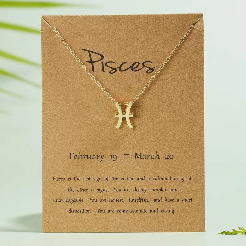 Zodiac Necklace-Pisces