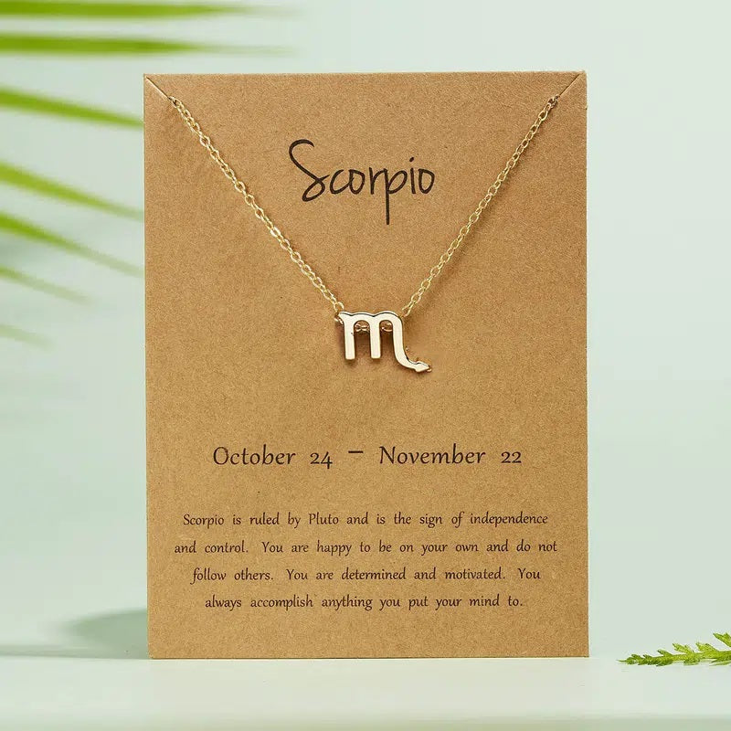 Zodiac Necklace-Scorpio
