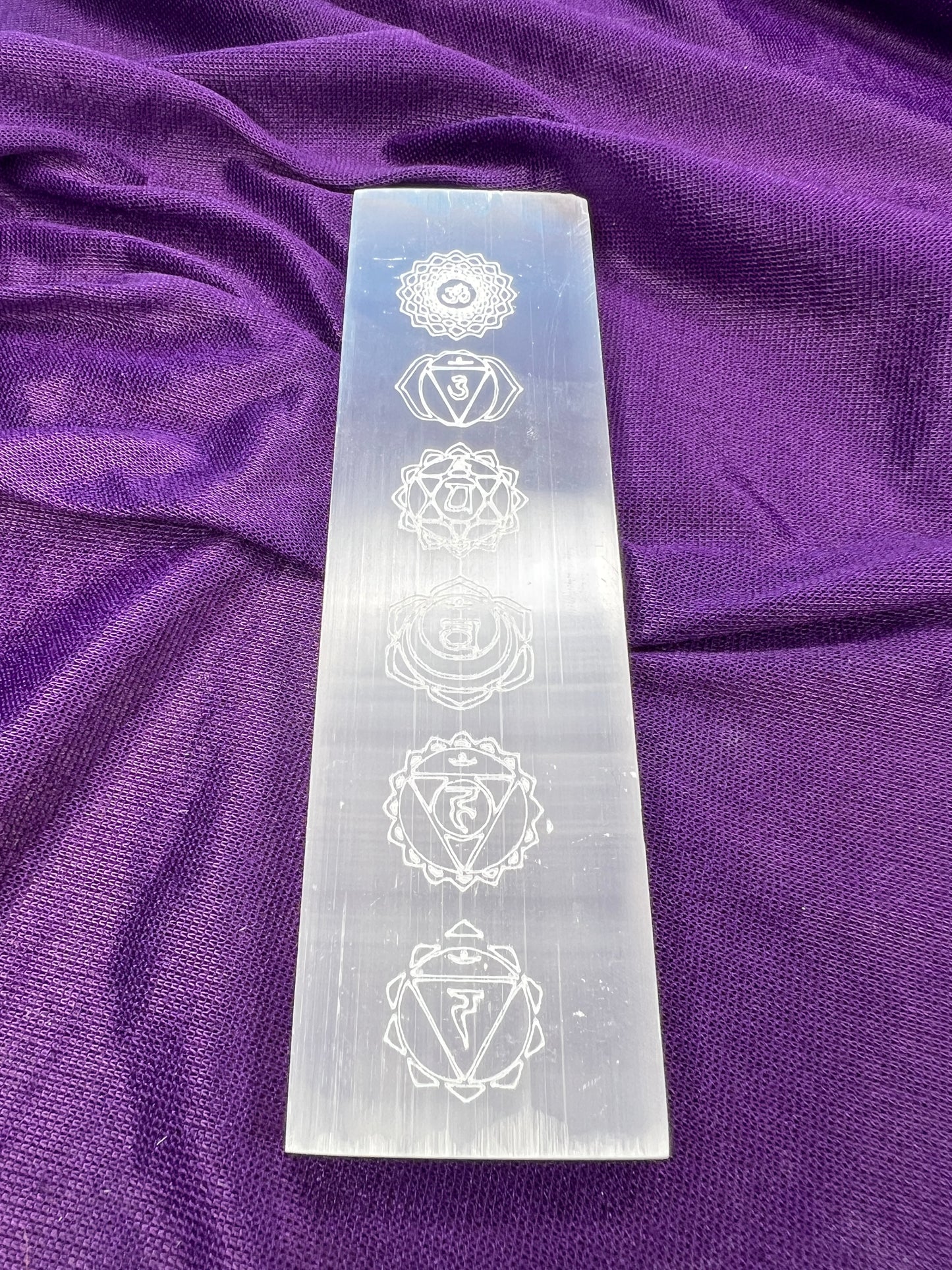 Selenite Chakra Wand