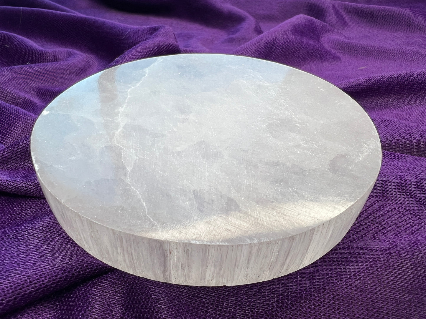 Selenite Plain Charger