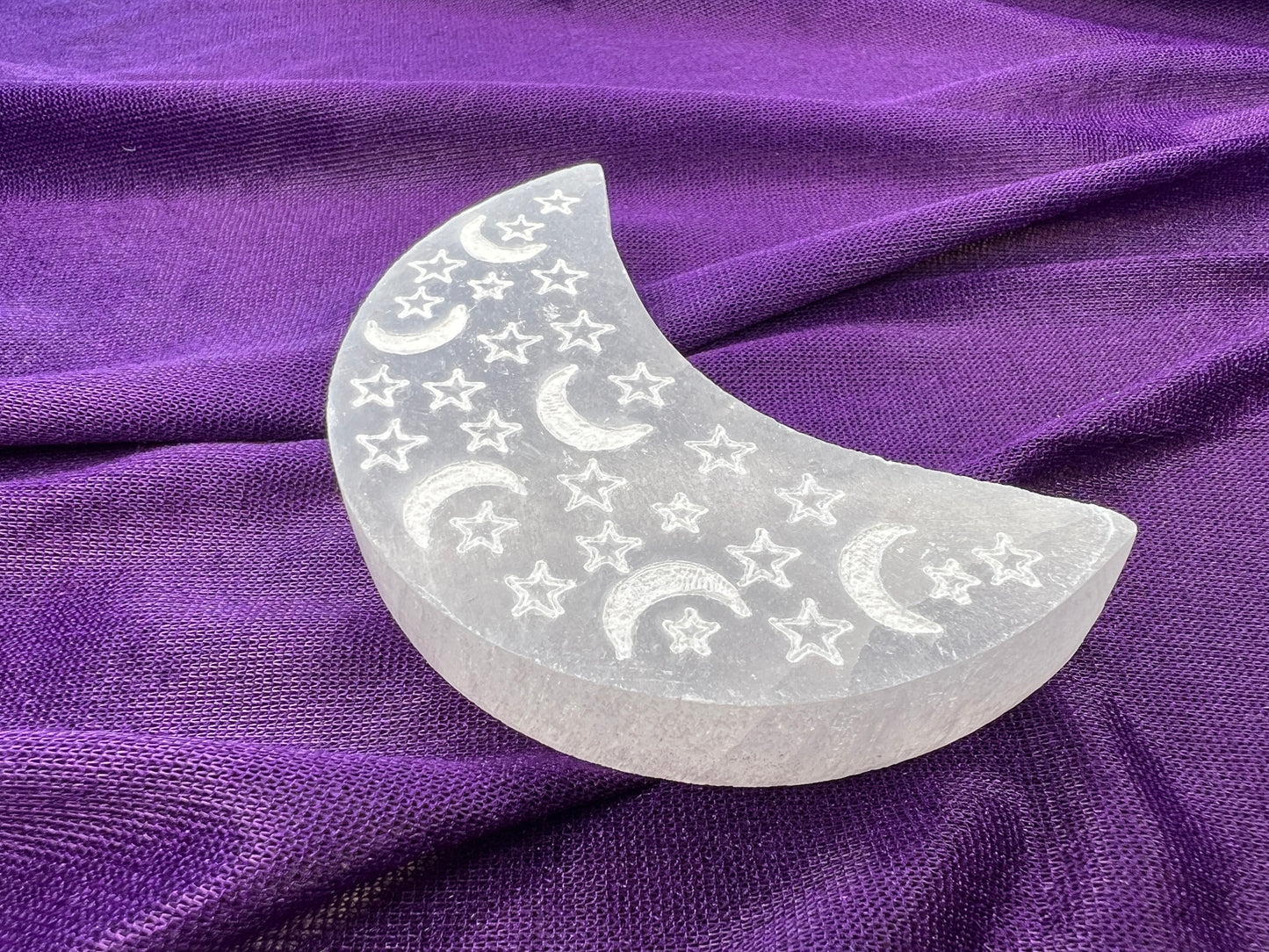 Selenite Half Moon