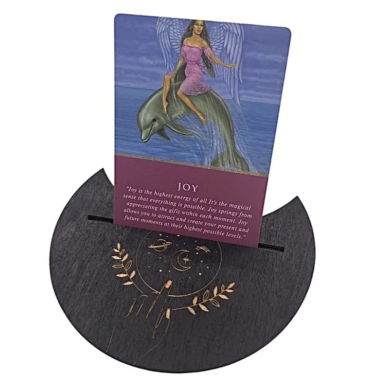 Wooden Single Tarot Card Holder-Planets