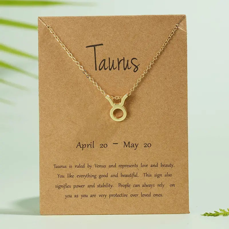 Zodiac Necklace-Taurus
