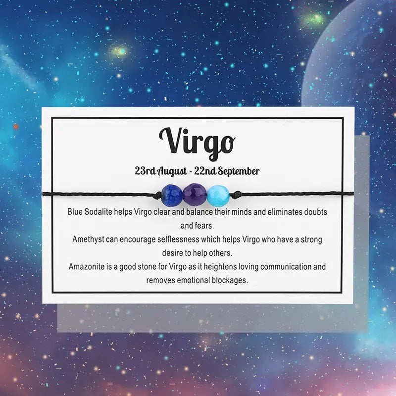 Zodiac Rope Bracelet-Virgo