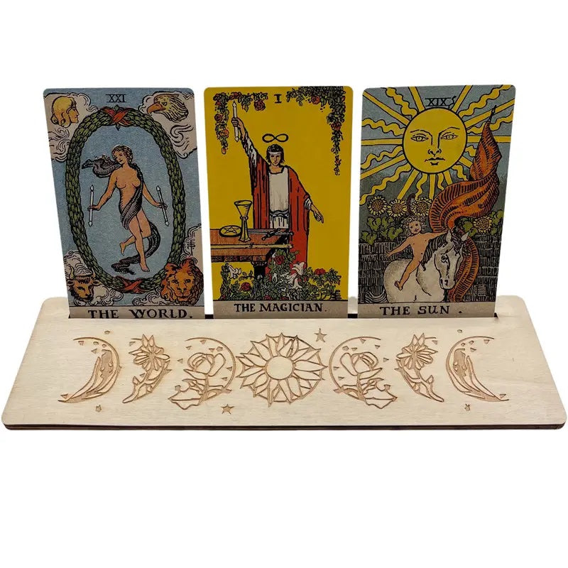 Wooden Tarot Board Witch Herbs