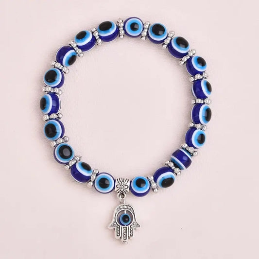 Hamsa Hand Bracelet- Blue