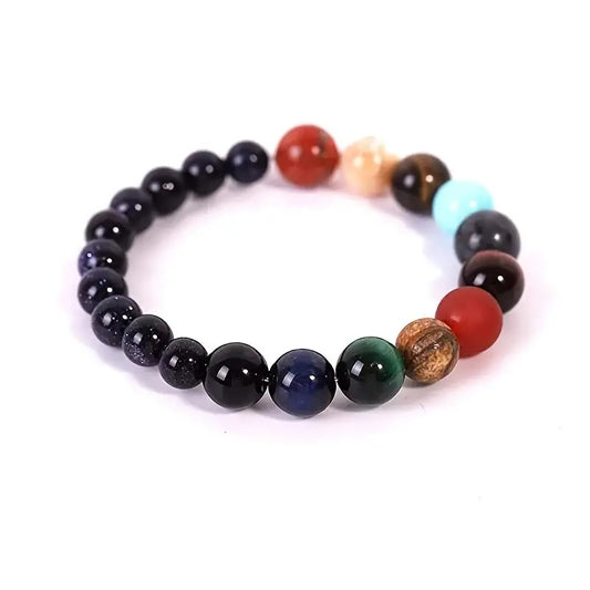 Nine Planets Crystal Agate Bracelet