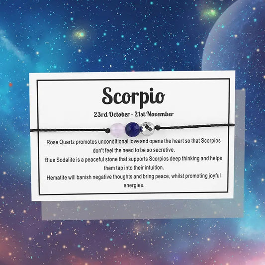 Zodiac Rope Bracelet-Scorpio